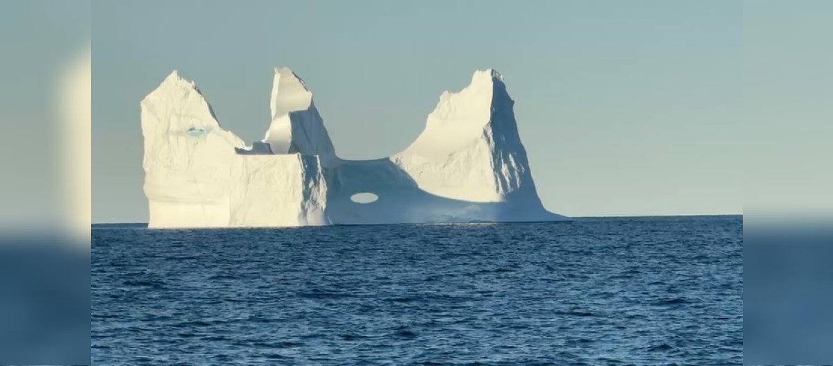 While sailing along the east coast of the Arctic Circle, we encountered countless icebe…