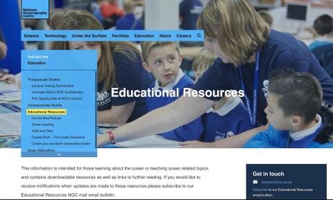 The National Oceanography Centre (NOC) Resource Page