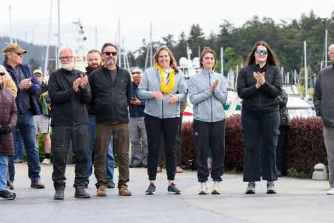 Around the Americas Launch, Picture Credit Elizabeth Crookes, SVC