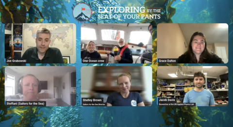 Live classroom with Exploring By the Seat of Your Pants- 1st SWIFT Buoy drop! Joined by Sailors for the Sea- sponsors of the buoy program, and University of Washington's Applied Physics Laboratory- partner in the SWIFT buoy program 