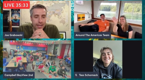 FIRST LIVE CLASSROOM🌟🌎🌊 We had our first live classroom with Exploring By The Seat of Y…