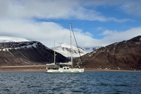Towering, glaciated peaks welcomed us to Tay Bay.