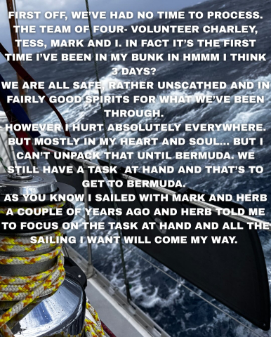 This was written by project director, Jennifer Dalton, in the heat of the storm when sh…