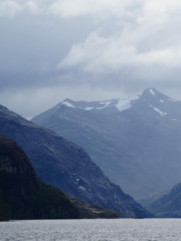 The Chilean fjords are home to numerous tidewater glaciers.