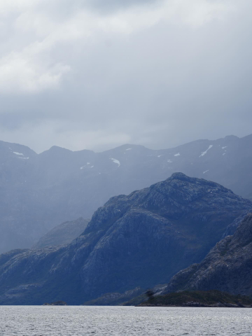 The Chilean fjords are home to numerous tidewater glaciers.