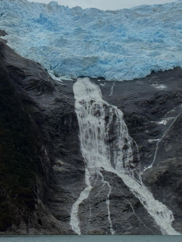 The Chilean fjords are home to numerous tidewater glaciers.
