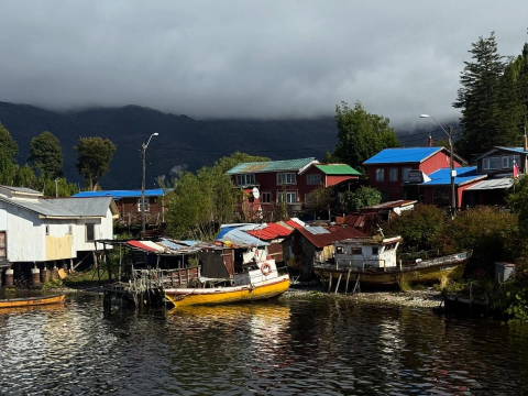 One Ocean has just departed Puerto Edén, traditional land of the Kawésqar “men of skin…