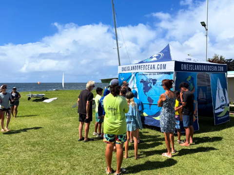 Here in Hilo, we had the opportunity to present for Manifest Youth Sailing, a sailing s…