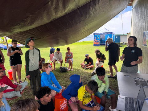 Here in Hilo, we had the opportunity to present for Manifest Youth Sailing, a sailing s…