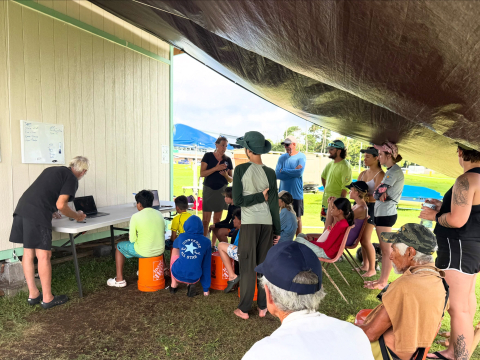 Here in Hilo, we had the opportunity to present for Manifest Youth Sailing, a sailing s…