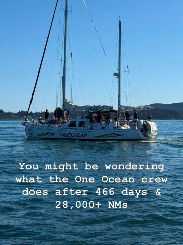 Just a few initial things the crew of One Ocean has been up to.